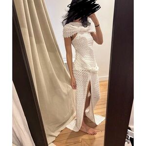Missoni Elegant White Crochet Dress